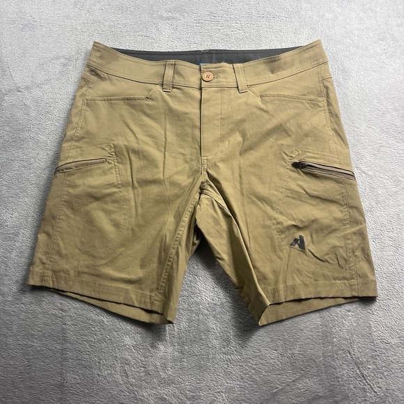 Eddie Bauer Shorts Mens 35 Beige First Ascent Hiking Camping Gorp Stretch - Picture 1 of 9